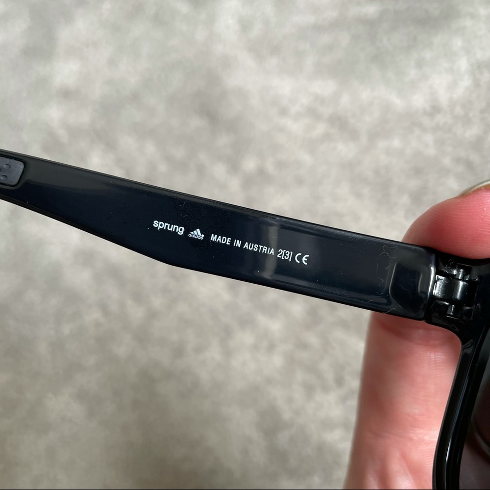 ADIDAS Sprung Shiny Black Polarized Sunglasses NEW - Picture 8 of 9